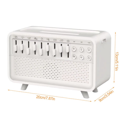 3In1 Flame Air Diffuser Humidifier Ultrasonic Aromatherapy 8 White Noise Combination & Bluetooth Music Player Fragrance Diffuser