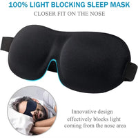 3D Sleep Mask Blindfold Sleeping Aid Soft Memory Foam Eye Mask for Sleeping Travel Blockout Light Slaapmasker Eye Cover