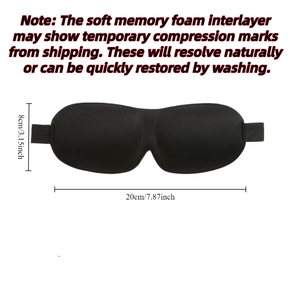 3D Sleep Mask Blindfold Sleeping Aid Soft Memory Foam Eye Mask for Sleeping Travel Blockout Light Slaapmasker Eye Cover
