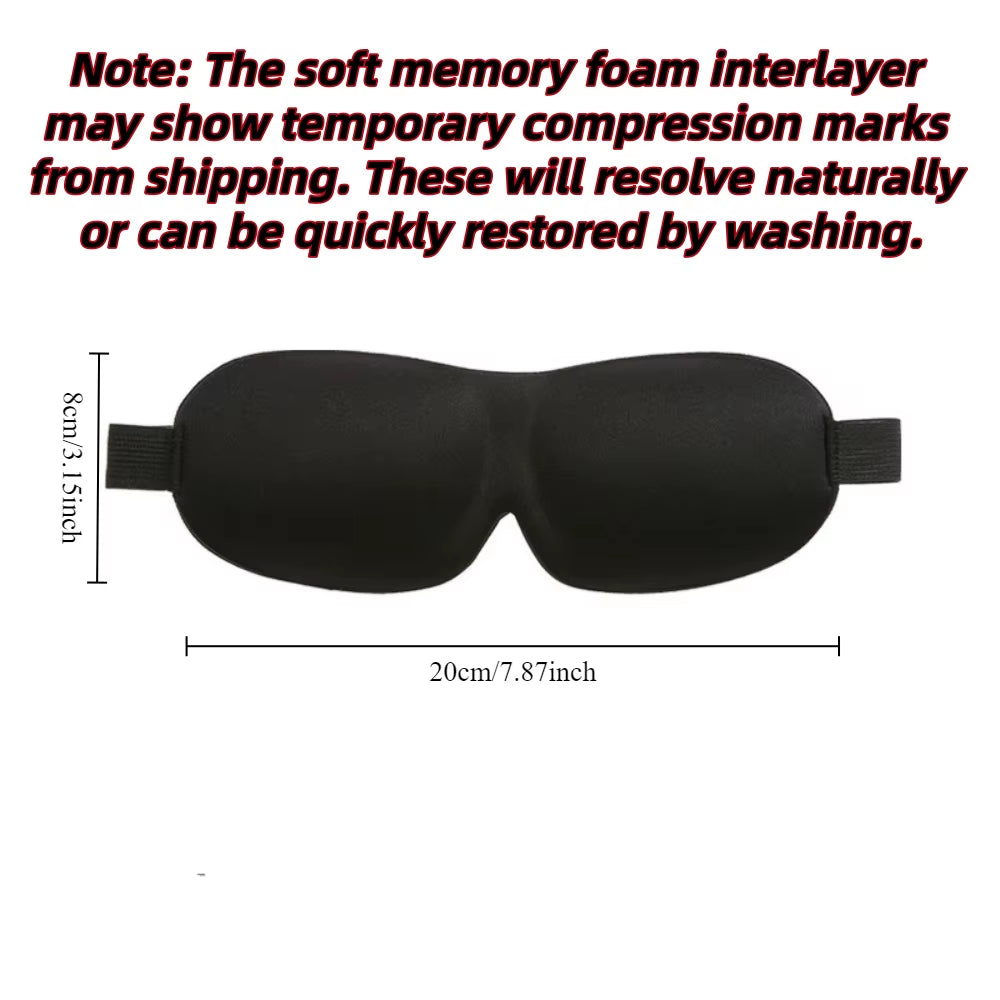 3D Sleep Mask Blindfold Sleeping Aid Soft Memory Foam Eye Mask for Sleeping Travel Blockout Light Slaapmasker Eye Cover