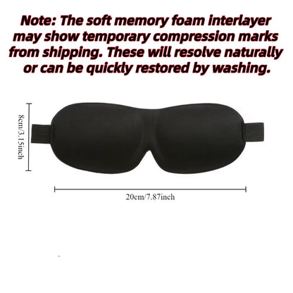 3D Sleep Mask Blindfold Sleeping Aid Soft Memory Foam Eye Mask for Sleeping Travel Blockout Light Slaapmasker Eye Cover
