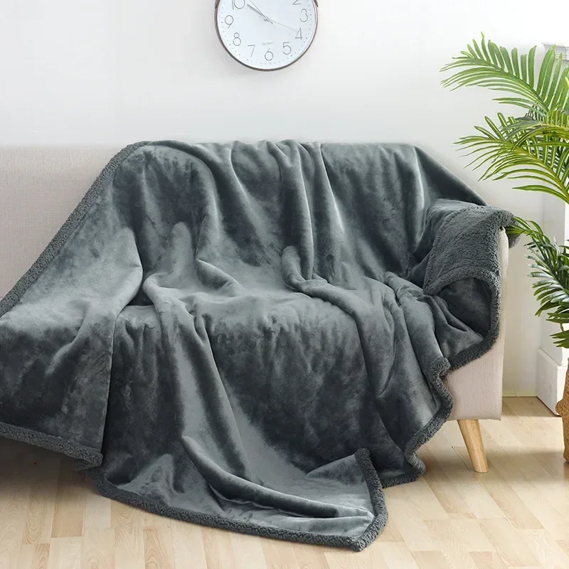 Luxury Shaggy Blanket Home Warm Comfortable Romantic Couple Waterproof Blanket-Thickened Large Blanket Microfiber-Blanket